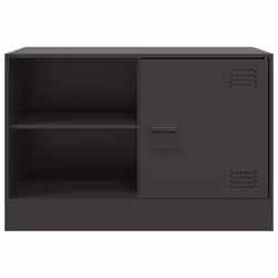 vidaXL TV Cabinet TV Stand TV Unit Entertainment Centre Media Cabinet Steel - black, 1 pcs - Additional view 5