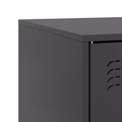 vidaXL TV Cabinet TV Stand TV Unit Entertainment Centre Media Cabinet Steel - black, 1 pcs - Additional view 9