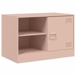 vidaXL TV Cabinet TV Stand TV Unit Entertainment Centre Media Cabinet Steel - pink, 2 pcs - Additional view 5