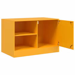 vidaXL TV Cabinet TV Stand TV Unit Entertainment Centre Media Cabinet Steel - mustard yellow, 2 pcs - Additional view 6