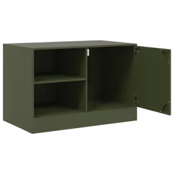 vidaXL TV Cabinet TV Stand TV Unit Entertainment Centre Media Cabinet Steel - olive green, 1 pcs - Additional view 6