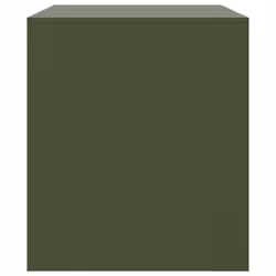 vidaXL TV Cabinet TV Stand TV Unit Entertainment Centre Media Cabinet Steel - olive green, 2 pcs - Additional view 7
