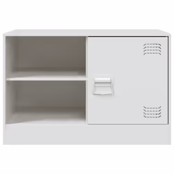 vidaXL TV Cabinet TV Stand TV Unit Entertainment Centre Media Cabinet Steel - white, 2 pcs - Additional view 4