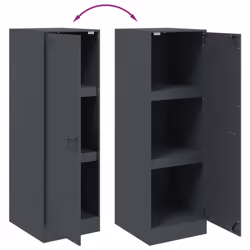 vidaXL Sideboard Living Room Storage Cupboard Side Cabinet Highboard Steel - anthracite - Additional view 9