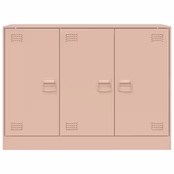 vidaXL Sideboard Storage Cupboard Side Cabinet Highboard Mustard Yellow Steel - pink - Additional view 5