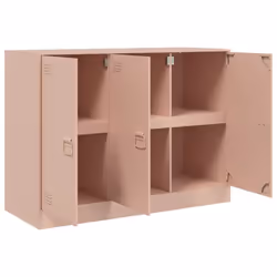 vidaXL Sideboard Storage Cupboard Side Cabinet Highboard Mustard Yellow Steel - pink - Additional view 6