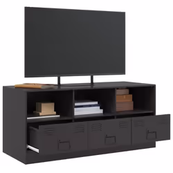 vidaXL TV Cabinet TV Stand TV Unit Entertainment Centre Olive Green Steel - black - Additional view 4