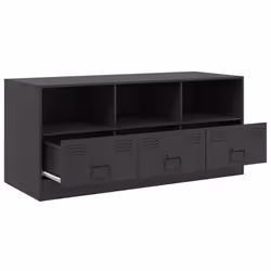 vidaXL TV Cabinet TV Stand TV Unit Entertainment Centre Olive Green Steel - black - Additional view 6
