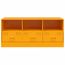vidaXL TV Cabinet TV Stand TV Unit Entertainment Centre Olive Green Steel - mustard yellow - Additional view 5