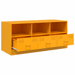 vidaXL TV Cabinet TV Stand TV Unit Entertainment Centre Olive Green Steel - mustard yellow - Additional view 6