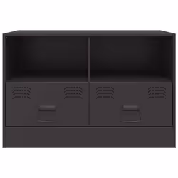 vidaXL TV Cabinet TV Stand TV Unit Entertainment Centre Mustard Yellow Steel - black, 1 pcs - Additional view 5
