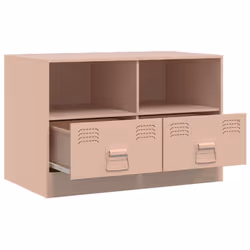 vidaXL TV Cabinet TV Stand TV Unit Entertainment Centre Mustard Yellow Steel - pink, 1 pcs - Additional view 6