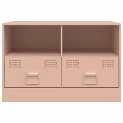 vidaXL TV Cabinet TV Stand TV Unit Entertainment Centre Mustard Yellow Steel - pink, 2 pcs - Additional view 4