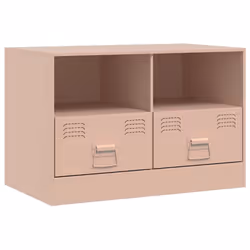 vidaXL TV Cabinet TV Stand TV Unit Entertainment Centre Mustard Yellow Steel - pink, 2 pcs - Additional view 6