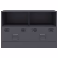 vidaXL TV Cabinet TV Stand TV Unit Entertainment Centre Mustard Yellow Steel - anthracite, 1 pcs - Additional view 5