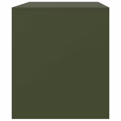 vidaXL TV Cabinet TV Stand TV Unit Entertainment Centre Mustard Yellow Steel - olive green, 1 pcs - Additional view 7