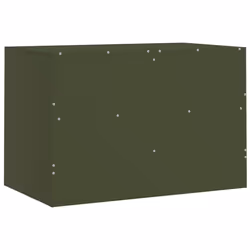 vidaXL TV Cabinet TV Stand TV Unit Entertainment Centre Mustard Yellow Steel - olive green, 1 pcs - Additional view 8
