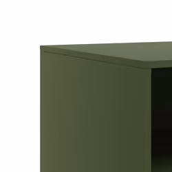 vidaXL TV Cabinet TV Stand TV Unit Entertainment Centre Mustard Yellow Steel - olive green, 1 pcs - Additional view 9