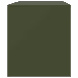 vidaXL TV Cabinet TV Stand TV Unit Entertainment Centre Mustard Yellow Steel - olive green, 2 pcs - Additional view 7