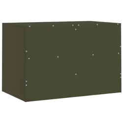 vidaXL TV Cabinet TV Stand TV Unit Entertainment Centre Mustard Yellow Steel - olive green, 2 pcs - Additional view 8