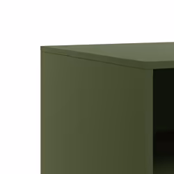 vidaXL TV Cabinet TV Stand TV Unit Entertainment Centre Mustard Yellow Steel - olive green, 2 pcs - Additional view 9