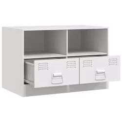 vidaXL TV Cabinet TV Stand TV Unit Entertainment Centre Mustard Yellow Steel - white, 1 pcs - Additional view 6