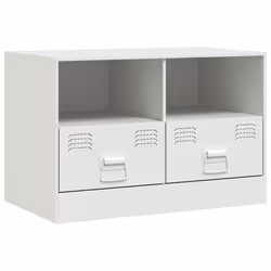 vidaXL TV Cabinet TV Stand TV Unit Entertainment Centre Mustard Yellow Steel - white, 2 pcs - Additional view 6