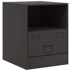 VidaXL 841751 nightstand/bedside table Black