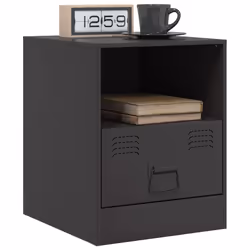 VidaXL 841752 nightstand/bedside table Black