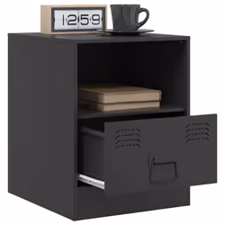 VidaXL 841752 nightstand/bedside table Black - Additional view 4