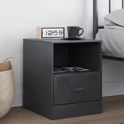 VidaXL 841755 nightstand/bedside table Anthracite