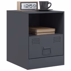 VidaXL 841755 nightstand/bedside table Anthracite - Additional view 4