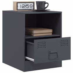 VidaXL 841755 nightstand/bedside table Anthracite - Additional view 5
