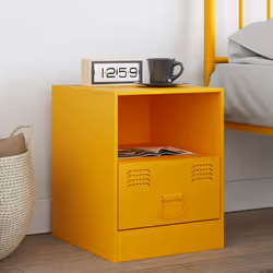 VidaXL 841757 nightstand/bedside table Yellow