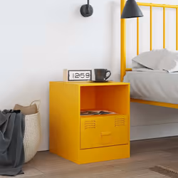 VidaXL 841757 nightstand/bedside table Yellow
