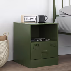 VidaXL 841760 nightstand/bedside table Olive - Additional view 2