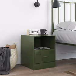 VidaXL 841760 nightstand/bedside table Olive - Additional view 3