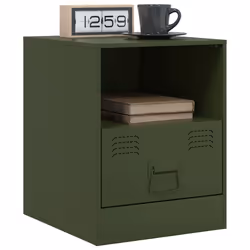 VidaXL 841760 nightstand/bedside table Olive - Additional view 4