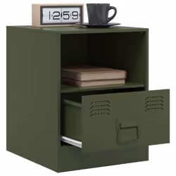 VidaXL 841760 nightstand/bedside table Olive - Additional view 5