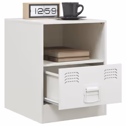 VidaXL 841762 nightstand/bedside table White - Additional view 4
