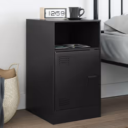 VidaXL 841763 nightstand/bedside table Black