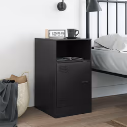 VidaXL 841763 nightstand/bedside table Black
