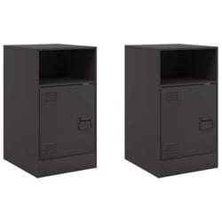 VidaXL 841764 nightstand/bedside table Black