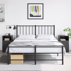 VidaXL 841764 nightstand/bedside table Black