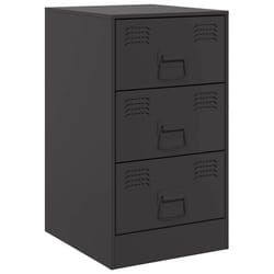 VidaXL 841775 nightstand/bedside table Black