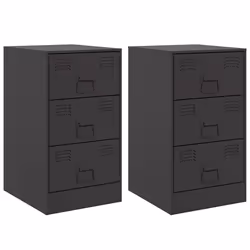 VidaXL 841776, Black, Steel, 345 mm, 390 mm, 620 mm, 2 pc(s)