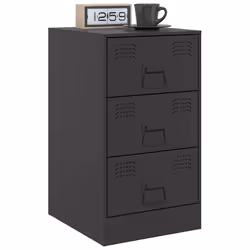 VidaXL 841776 nightstand/bedside table Black