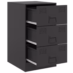 VidaXL 841776 nightstand/bedside table Black - Additional view 7