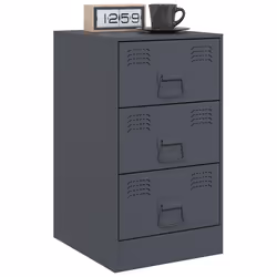 VidaXL 841780 nightstand/bedside table Anthracite - Additional view 4