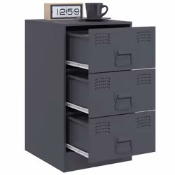 VidaXL 841780 nightstand/bedside table Anthracite - Additional view 5